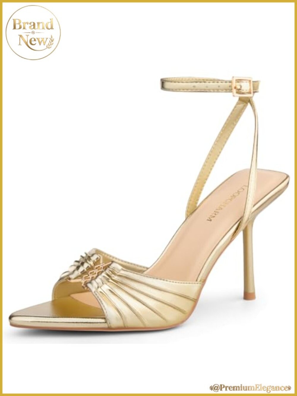 Women's Stiletto High Heels Pointed Open Peep Toe Sandals